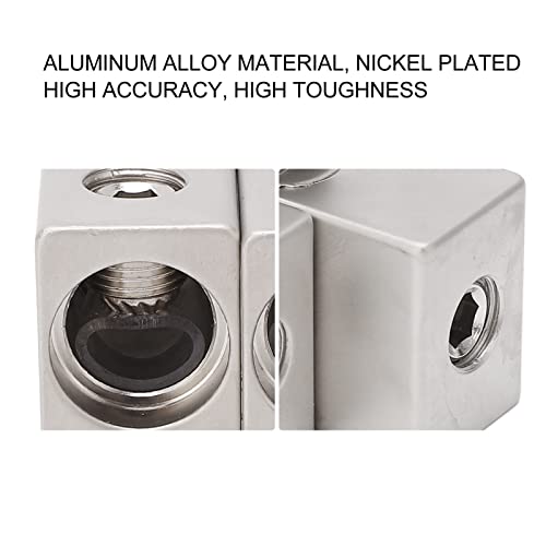 Pocreation 2 Pcs Amp Input Reducer,Dual 1/0 Gauge To 1/0 Gauge Wire Reducer Power And Ground Input Reducer Adapter For Car Audio