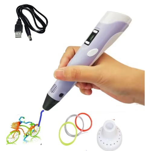 3D Pen For Kids With Usb Cable With Filament In 3D Printing Pen (Purple)