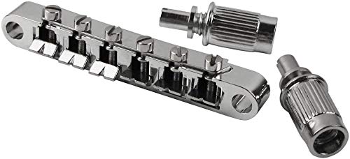 N / A Guitar Tailpiece Bridge, Guitar Parts 1 Set Vintage Style Tune O Matic Bridge And Tailpiece Set Saddle Bridge For 6 String