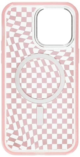 Otterbox Iphone 14 Pro Max Symmetry Series Clear Case   Checkmate (Pink), Snaps To Magsafe, Ultra Sleek, Raised Edges Protect Ca