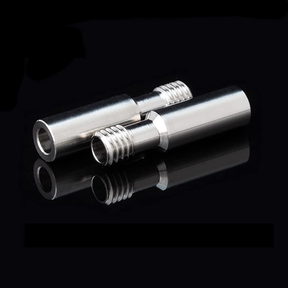 2Pcs Upgrade Gr5 Titanium Alloy Cr10 Throat Ender 3 V2 Heatbreak Tube For Creality Cr 10,S4 S5, Cr10S, Ender3, Ender 3 Pro, Cs3