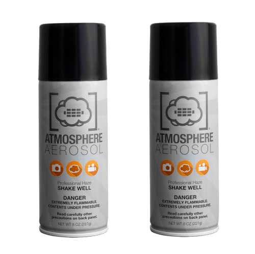 Atmosphere Aerosol 2 Pack 8Oz Haze/Fog Spray For Photographers And Filmmakers