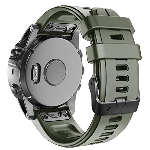 Ancool Compatible With Fenix 5S Plus Bands 20Mm Width Easy Fit Soft Silicone Watch Bands Replacement For Fenix 7S/Fenix 6S/Fenix