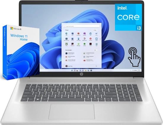 Hp 15.6'' Hd Touch Laptop For Business & Student,12Th Gen Intel I3-1215U (6-Core), 32Gb Ram, 1Tb Ssd, Win 11 Home, Type C Silver