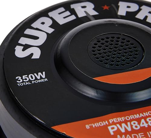 Pyramid 8 Inch Car Subwoofer Speaker   350 Watt High Powered Car Audio Sound Component Speaker System W/ 1.5 Inch High Temperatu