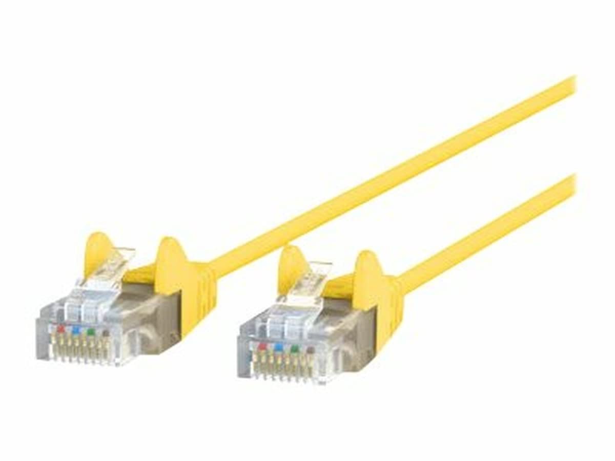 Belkin Cat6 Slim 28Awg Cable-Yellow-25Ft