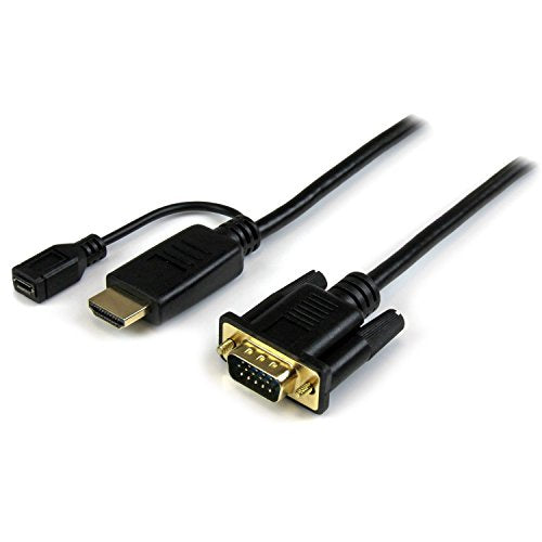 Startech.Com Hd2Vgamm6 Hdmi To Vga Adapter With Intergrated 6 Foot Cable   Black   1920X1200 / 1080P [Parallel Import]