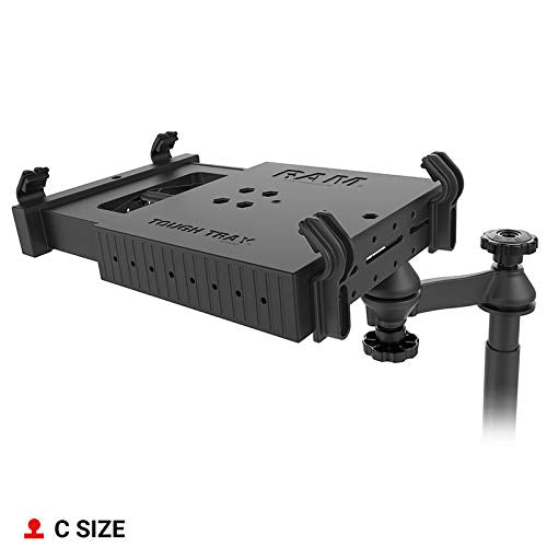 Ram Mounts No-Drill Laptop Mount For 19-23 Chevy Silverado + More Ram-Vb-203-Sw1 Compatible With 10 To 16 Wide Laptops