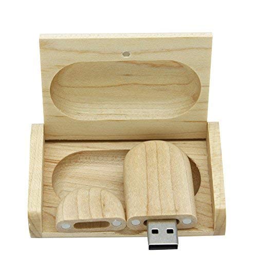 10Pcs Maple Wood 2.0/3.0 Usb Flash Drive With Wooden Box (3.0/32Gb)
