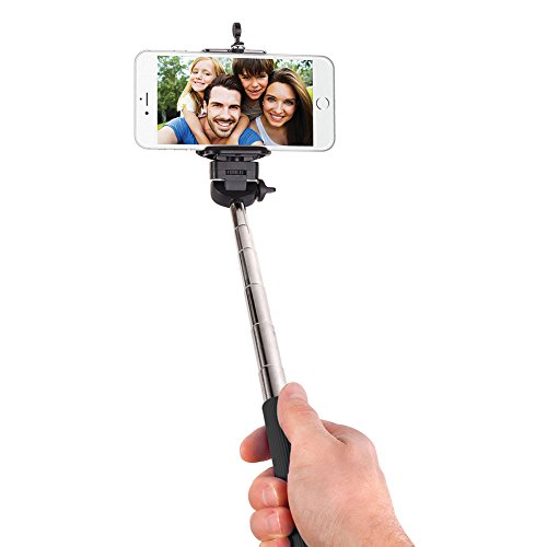 Asstd National Brand Smart Gear Extendable Monopod Selfie Stick, Black