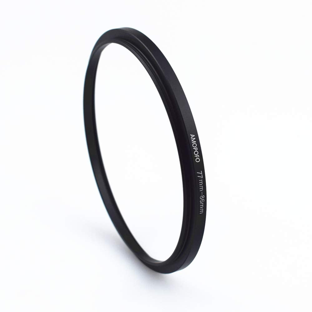 77Mm 86Mm Metal Ring/77Mm To 86Mm Step Up Ring For Filters,Made Of Cnc Machined With Matte Black Electroplated Finish,Compatible With All 77Mm Camera Lenses & 86Mm Accessories