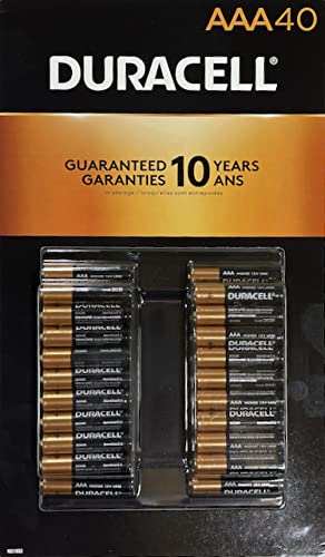 Duracell   Coppertop Aaa Alkaline Batteries   Long Lasting, All Purpose Triple A Battery For Household And Business   40 Count