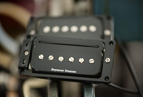 Seymour Duncan Black P Rails Humbucker Set   Electric Guitar Pickup, Versatile Humbucker, Strat, And P90 Tone
