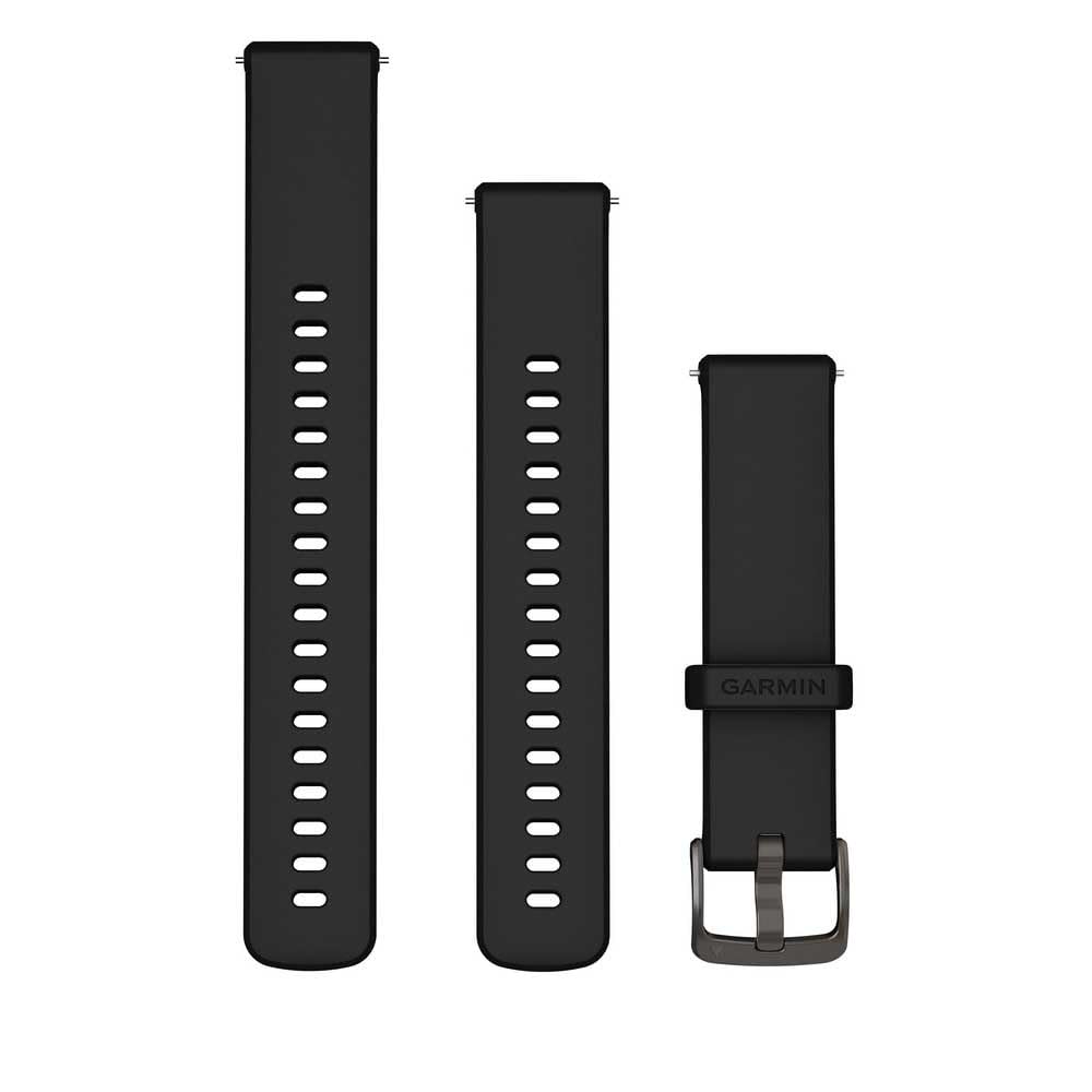 Garmin Venu 4 18mm Quick Release Silicone Band, Original smartwatch accessory, Compatible with Venu 3S and Venu 4(41mm), Black