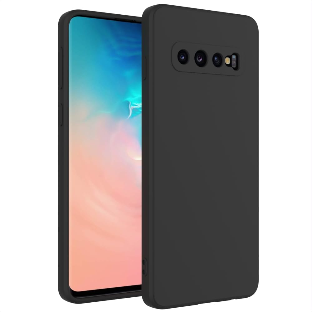 Wogroo For Samsung Galaxy S10 Case Black, Scratch Resistant With Soft Touch, Slim Thin Phone Cover For Samsung Galaxy S10