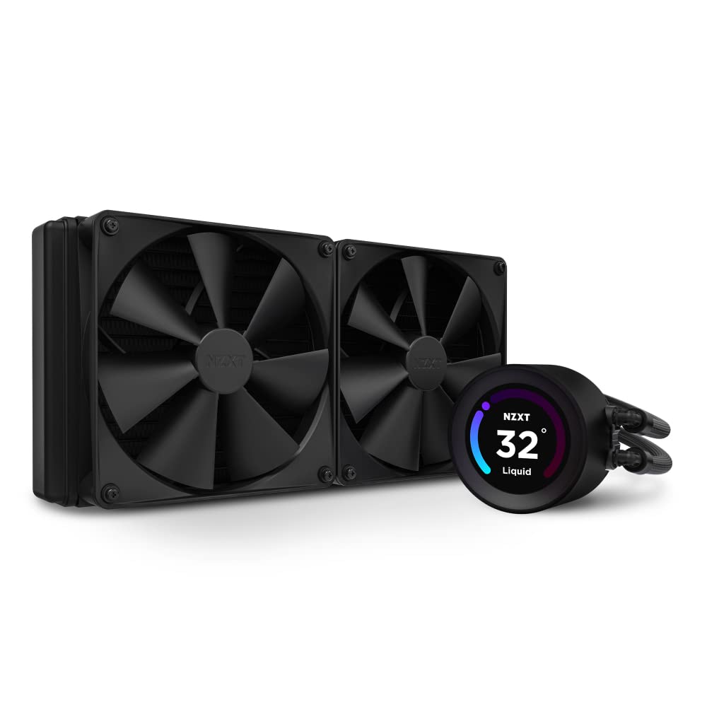 Nzxt Kraken Elite 280 280Mm Aio Cpu Liquid Cooler   Customizable 2.36'''' Wide Angle Lcd Display For Gifs, Images, Performance M