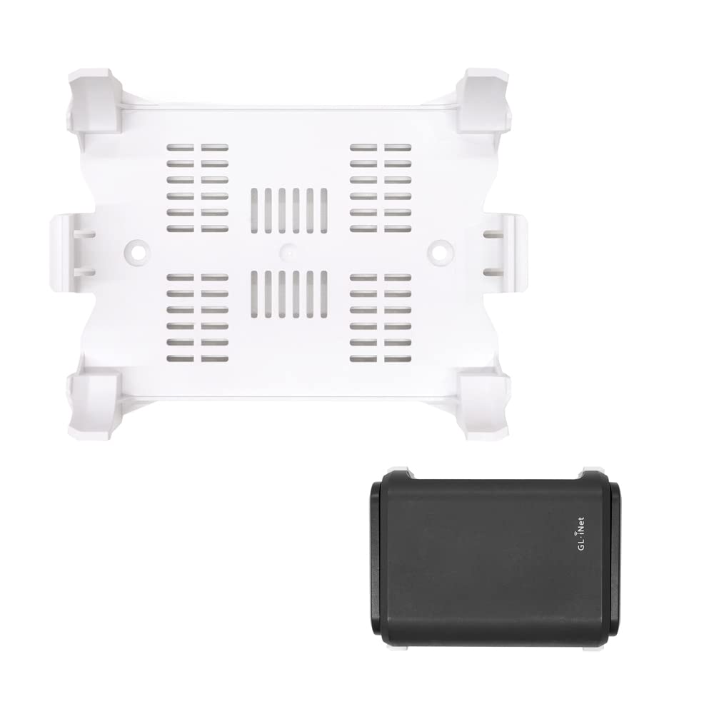 Gl.Inet Wifi Router Holder Wall Mount With Screws, Compatible With Gl A1300 (Slate Plus), Gl Sft1200 (Opal), Gl Mt1300 (Beryl) R