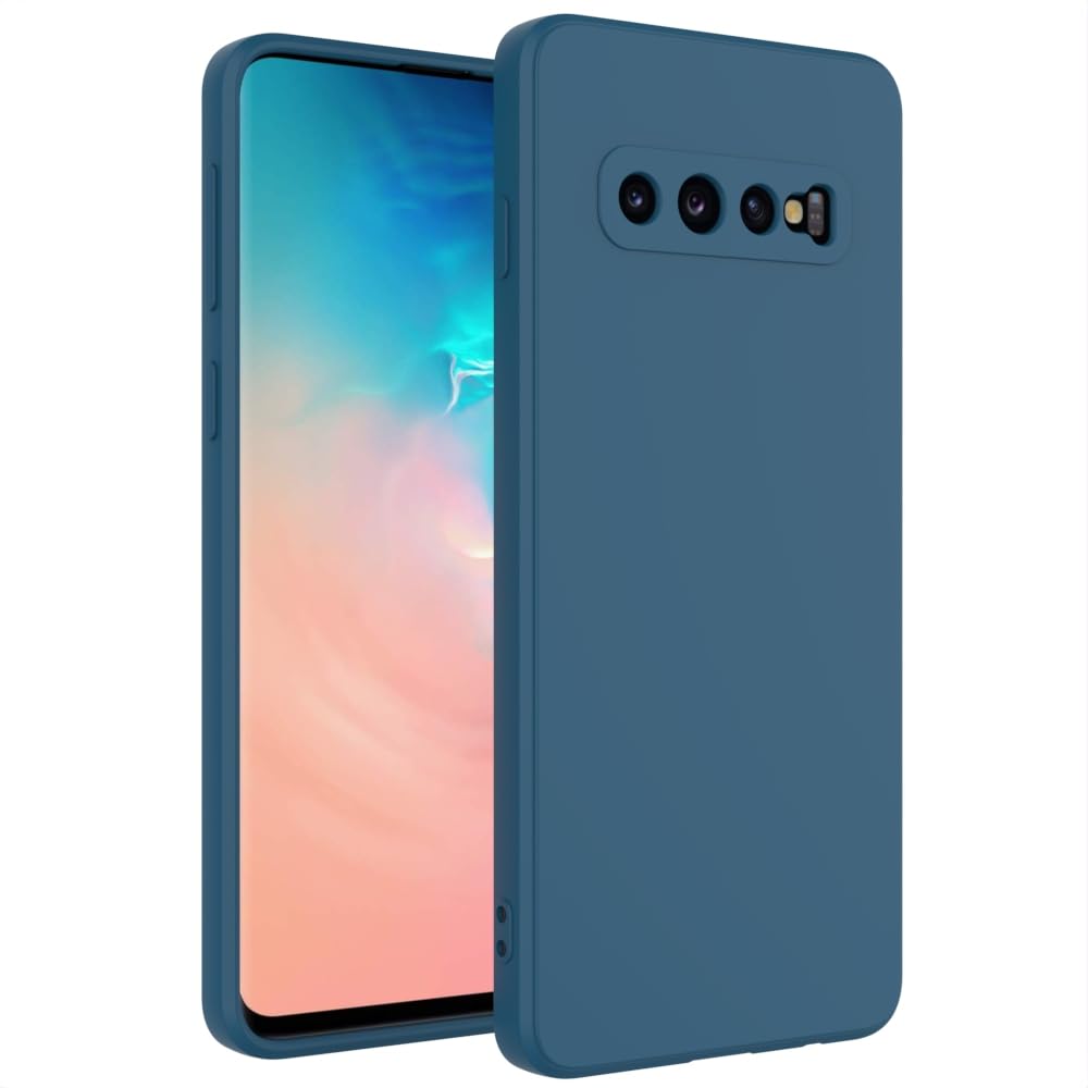 Wogroo For Samsung Galaxy S10 Plus Case Dark Blue, Scratch Resistant With Soft Touch, Slim Thin Phone Cover For Samsung Galaxy S