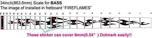 Jockomo Fire Flame (White Pearl) Base Inlay Sticker