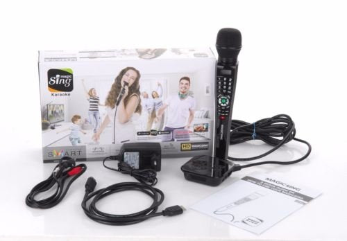 New Magicsing E 1 Smart Home Karaoke System Microphone Stream 10,000+ English/American Songs  Requires Wifi  Free 12 Month Subsc