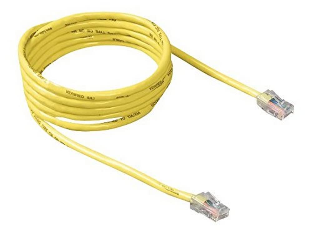 10 Feet Yellow Cat5E Crimp Patch Cable