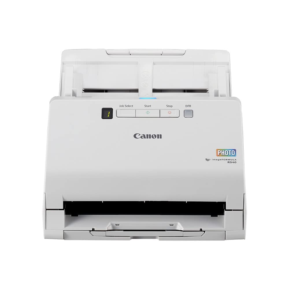 Canon imageFORMULA RS40 - Photo and Document Scanner, Auto Document Feeder, Windows and Mac, Scans Old and New Photos in Varying