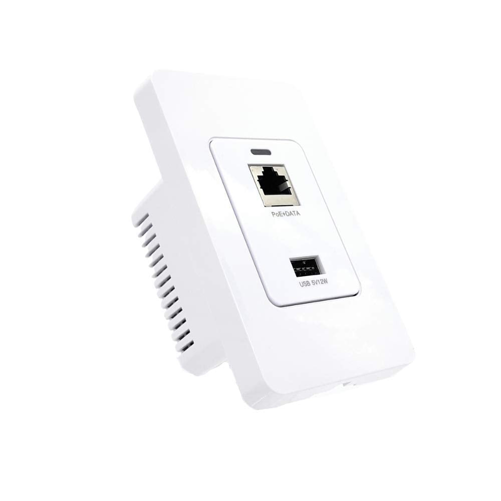 Poe Texas Gigabit Poe Splitter In Wall Usb Charging Port   Fast 5V Usb Charging And Rj45 Power Over Ethernet Output For Wifi Int