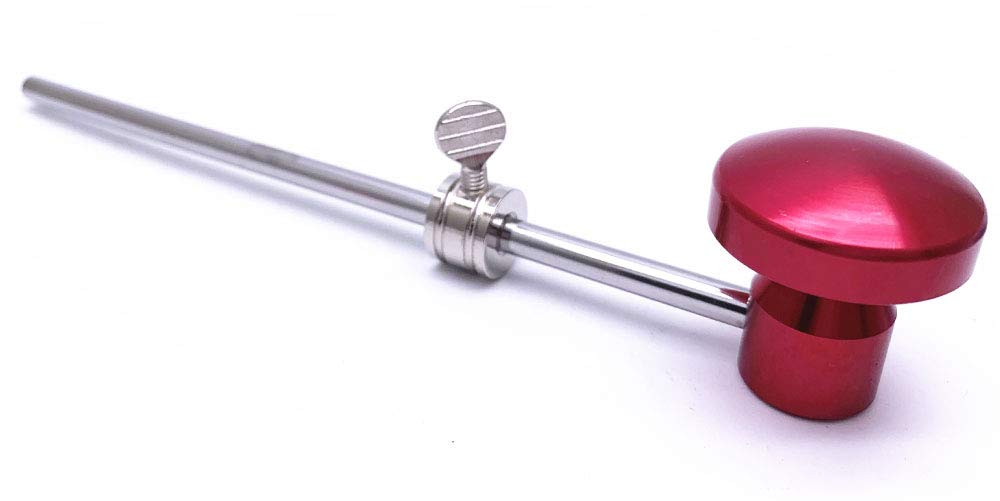 Jiayouy 2 Pieces Bass Drum Pedal Beater Aluminum Alloy Hammer Head Percussion Instrument Accessory Part Red 2