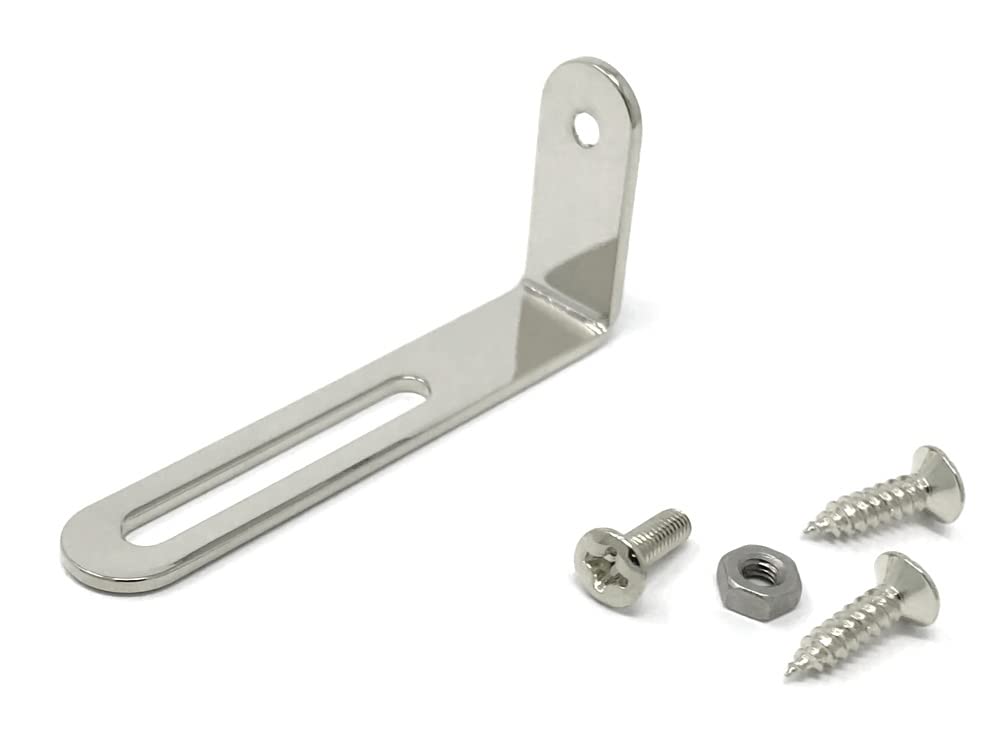 Vintage Forge Nickel Pickguard Mounting Bracket Compatible With Gibson Epiphone Les Paul Electric Guitar With Screws Lpb20 Nkl