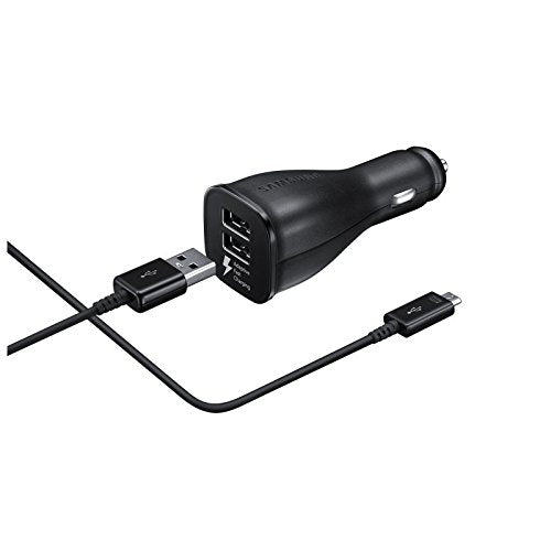 Original Samsung Car Charger Dual Port Adaptive Rapid Fast Charger With Usb Type-C Cable Ep-Ln920Cbegww