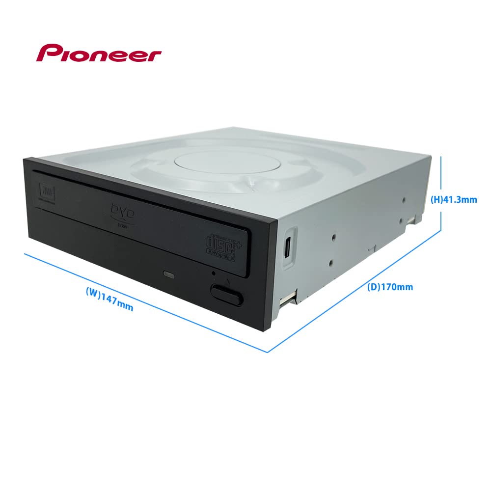 Digital Pioneer Dvr-S21Wbk/Plus 24X Sata Dvd/Rw Dual Layer Burner Drive Writer - Black Bulk