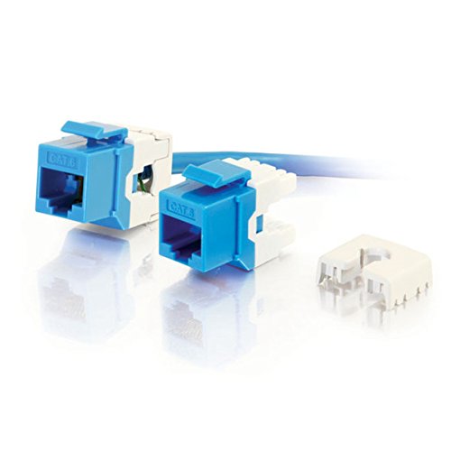 Cables To Go   Keystone Jack   Rj 45   Blue   1 Port