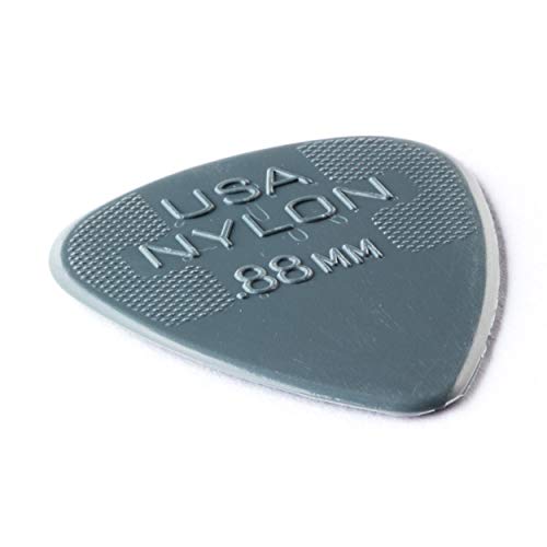 Jim Dunlop 44P.88 Nylon Standard, Dark Gray, .88Mm, 12/Player'S Pack, Small
