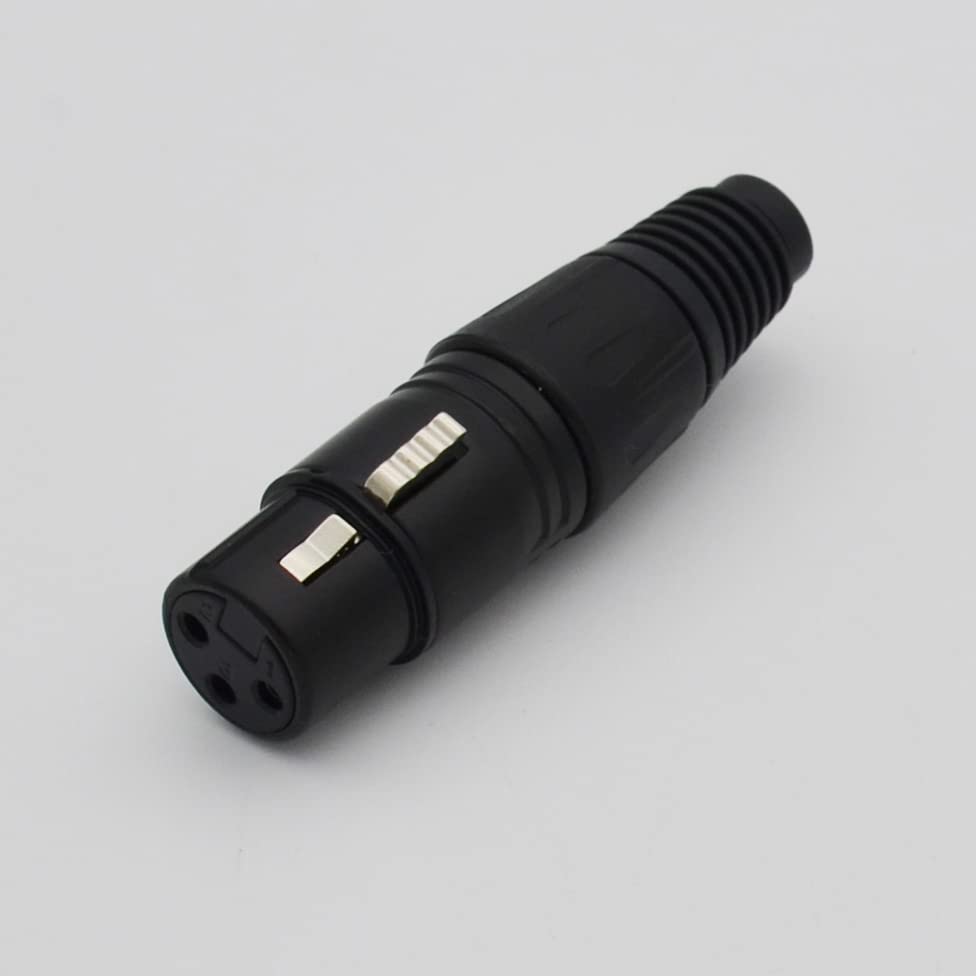 Czyuntuo Xlr Cable 3Ft Xlr Male To Female Black Balanced Microphone Cable   2 Pack