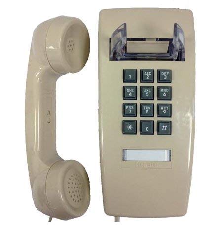 Industrial Wall Phone With Dialpad & Wallplate   Ash/Beige By Hqtelecom