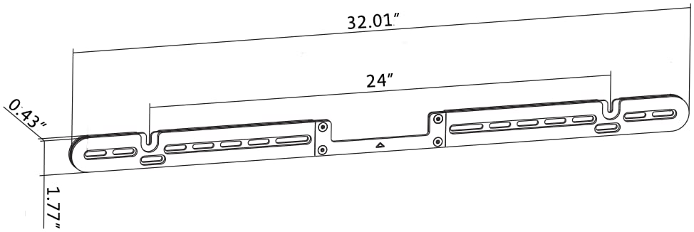 Ynvision.Design Wall Mount Bracket Compatible With Sonos Arc (White)