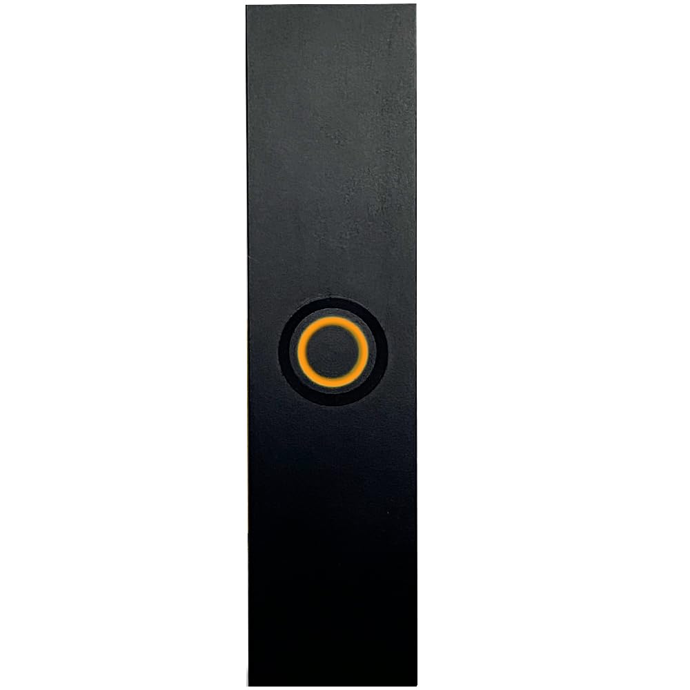Newhouse Hardware Rectangular Lighted Wired Metal Doorbell Button In Black Bt6Rl, For Doorbell Chime, Buzzer, Or Ringer, Door Be