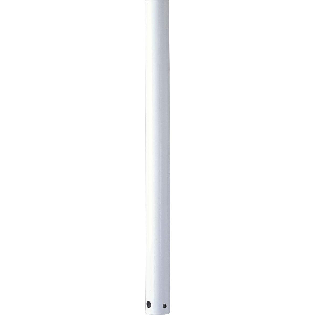 Progress Lighting P2604 30 Airpro Accessory Ceiling Fan Steel Downrod, 18 Inch, White