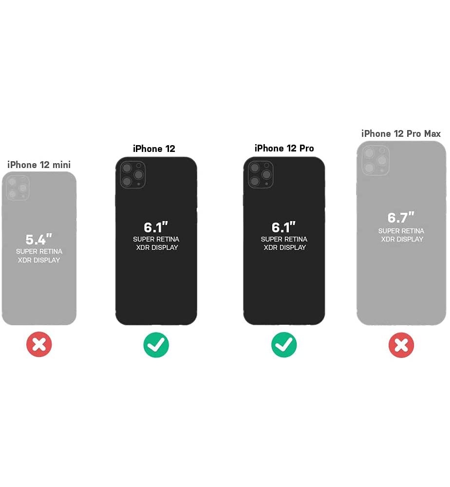 OtterBox Commuter Series Case for iPhone 12 & 12 Pro, Slim Tough Design, Blazer Blue/Stormy Seas Blue, Pocket-Friendly with Port Protection