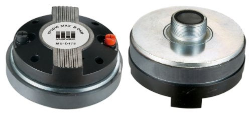 Musysic Pair 1000 Watts Titanium Compression Driver 1.75'' Screw On Horn Driver Tweeter For Audio Speakers, 8 Ohms, Mu D175