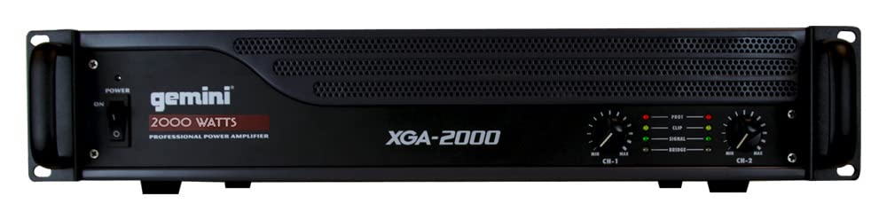 Gemini Xga Series Xga 2000 Professional Quality Pa System Dj Equipment Power Amplifier With 2000 Watt Instant Peak Power