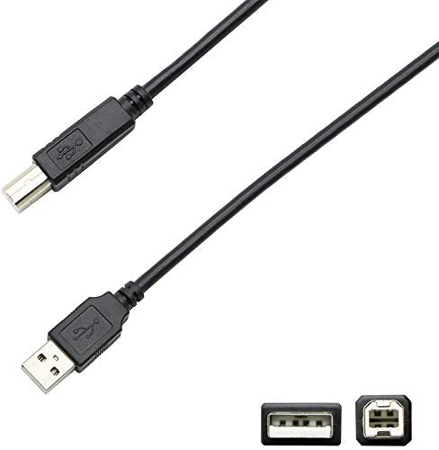 Printer Usb Cable 10 Feet Compatible With Canon Pixma Tr4520 Ts5320 Ts5120 Ts6320 Ts6220 Ts8320 Ts9120 Tr8520 Mg3620,Mg2522, Mg6