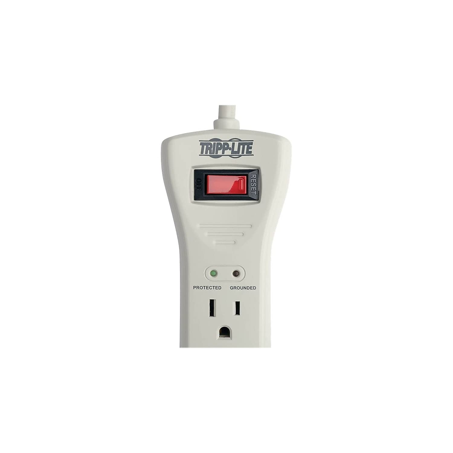 Tripp Lite Super7 Protect It! 7 Outlet Surge Protector (Basic Protection; 7Ft Cord), Light Gray