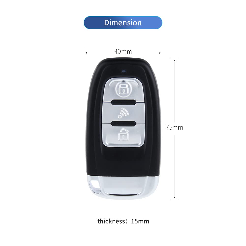 Easyguard Ec003 Smart Key Pke Passive Keyless Entry Car Alarm System Push Start Button Remote Engine Start Remote Trunk Release