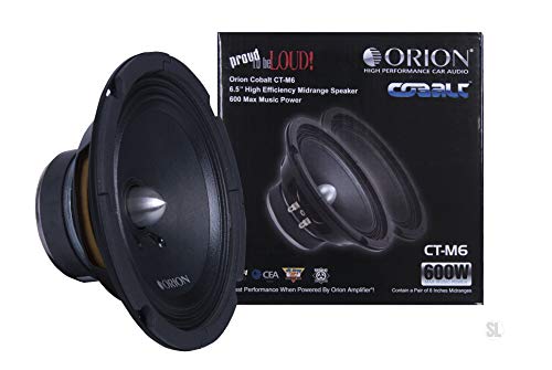 Orion Cobalt Ct-M6 6.5'' 4 Ohm Series Ct Midrange 150 Watts Rms Car Audio Car Stereo Mid