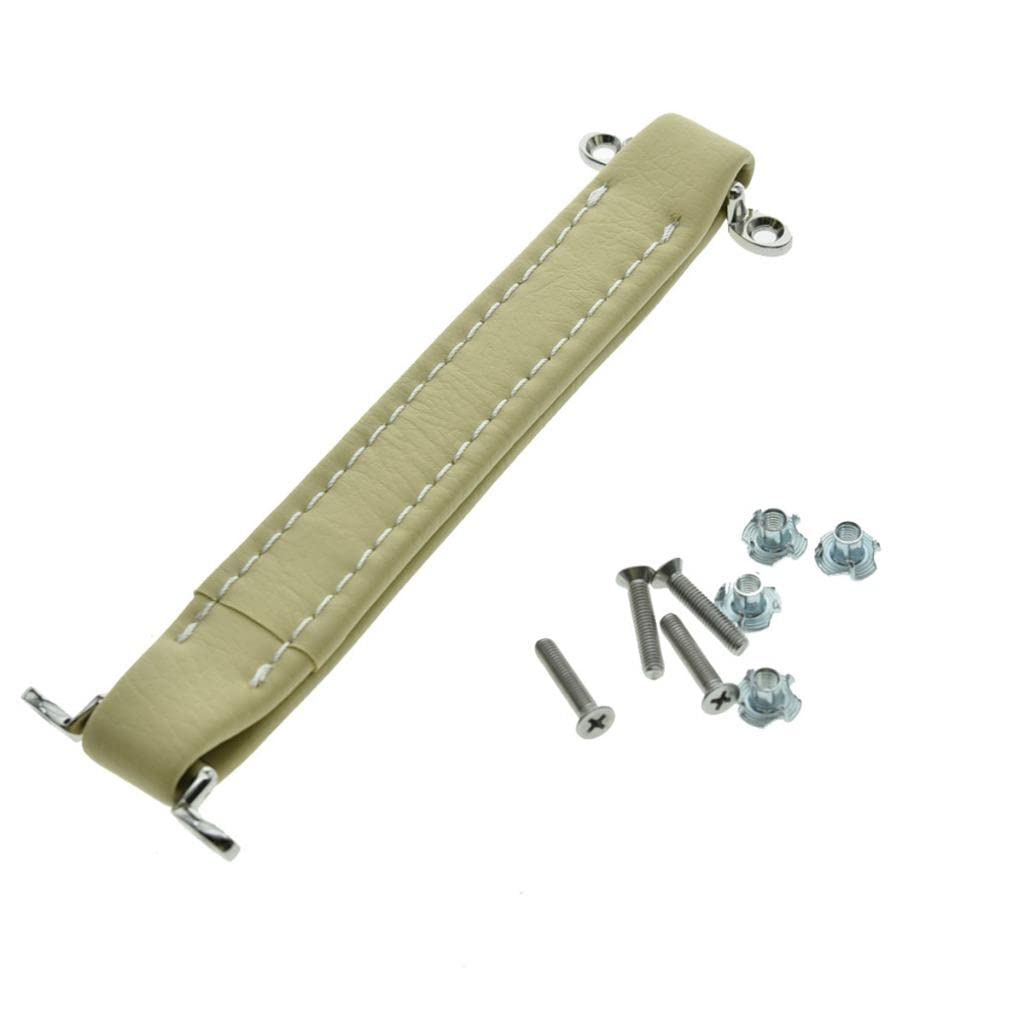 Kaish Cream Vintage Style Guitar Amp Amplifier Handle Vinyl Pvc Handle With Accessories For Fd Amplifiers