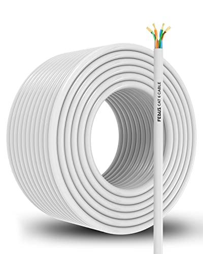 Fedus 300Meter Cat6 High Speed Rj45 Ethernet Patch Cable Roll Blue 300 M Lan Cable Internet Network Computer Cable Roll Compatib