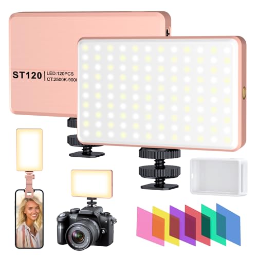 Meixitoy 120 Led Phone Light, 5000Mah Rechargeable Selfie Light, Video Light With 3 Light Modes, Light For Video Recording, Self