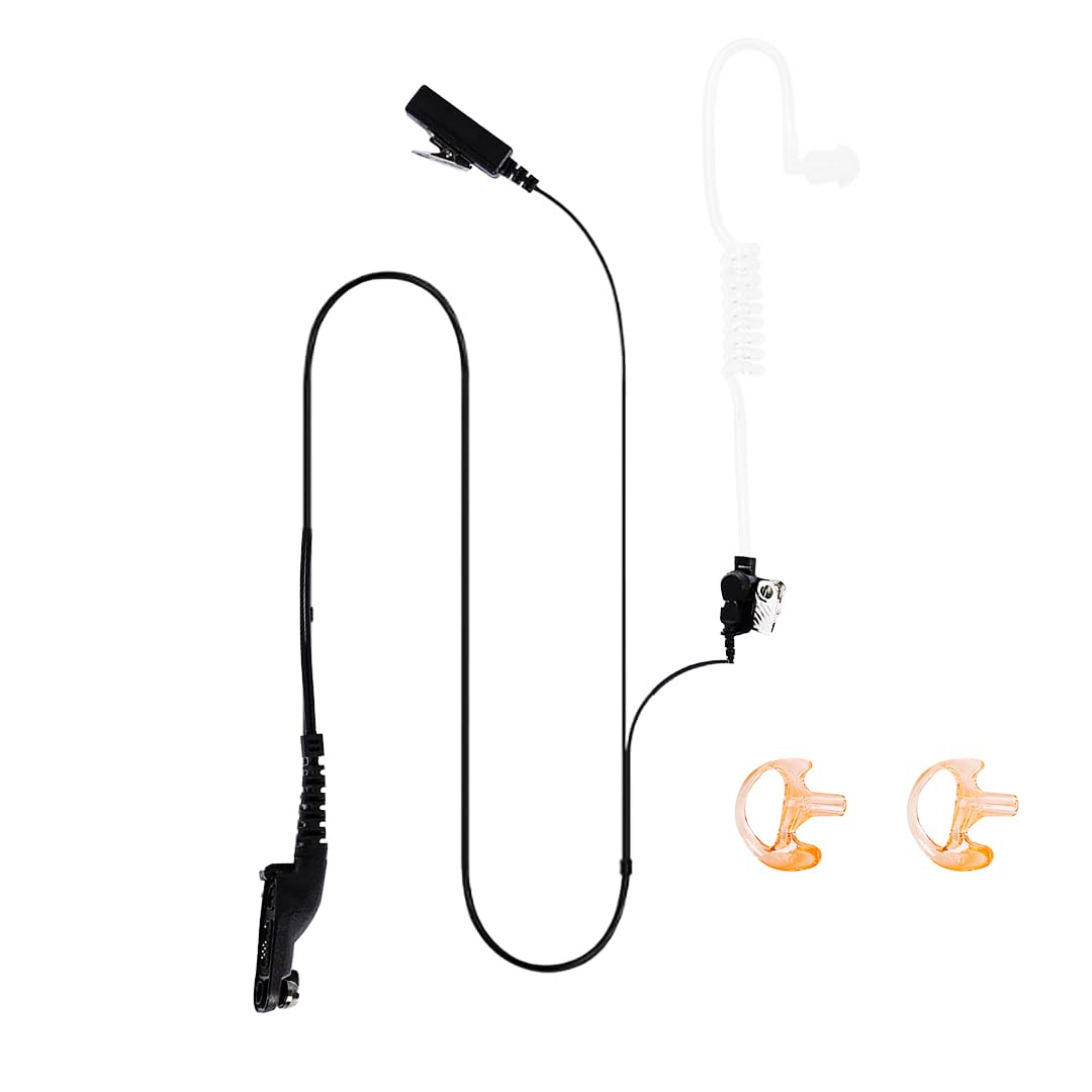 Earpieces For Motorola Walkie Talkies With Mic Ppt And Acoustic Tube Earphone Headset For Walkie Talkies Apx4000 Apx6000 Apx7000