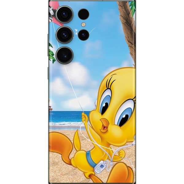 Skinit Decal Phone Skin Compatible With Galaxy S23 Ultra   Officially Licensed Looney Tunes Tweety Bird Ipod Design